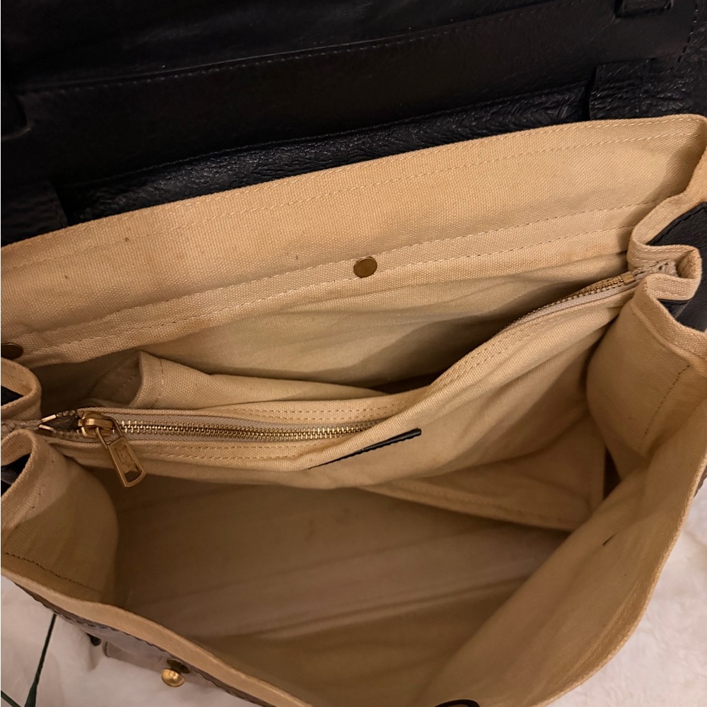 Yves Saint Laurent Black and Tan Satchel - Picture 12 of 15
